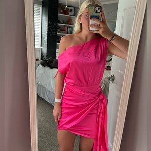 Hot Pink Runaway The Label Charisma Mini Dress